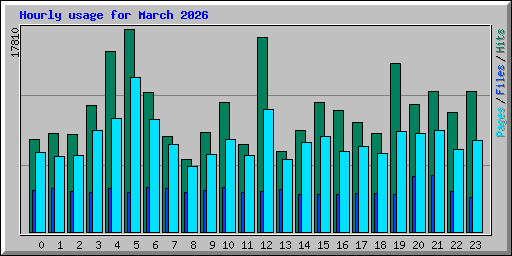 Hourly usage for March 2026